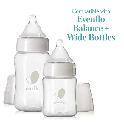 Evenflo Feeding Balance + Wide Neck Medium Flow Bottle Teats, 3 Months+, 6 Count - view 4