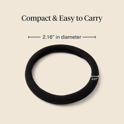 Kitsch Nylon Elastic Hair Ties, Black, 12 Pieces - view 5