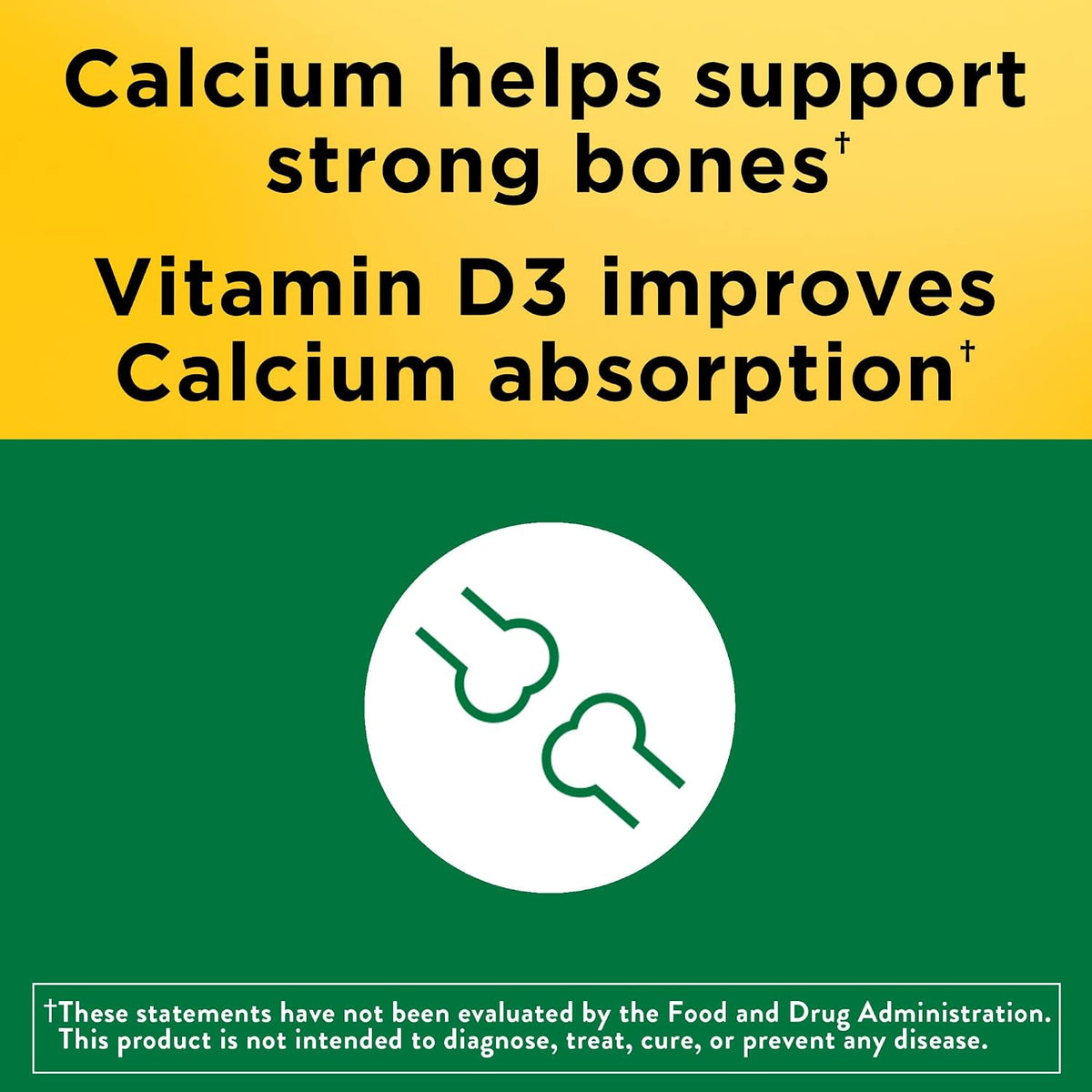Nature Made Calcium 600 mg with Vitamin D3, 220 Tablets - view 3