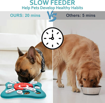 PETSTA Dog Puzzle Treat Dispensing Toy, 10 Inch, Slow Feeder - view 3