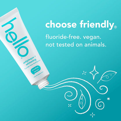 hello Antiplaque and Whitening Fluoride-Free Toothpaste, 3 x 5 oz - view 4