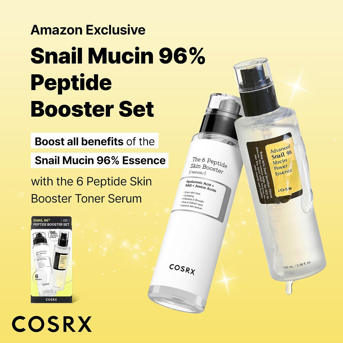 COSRX Snail Mucin 96 Essence and Peptide Booster Set — alternate product view