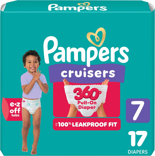 Pampers Cruisers 360 Pull-On Nappies, Size 7, 17 Count