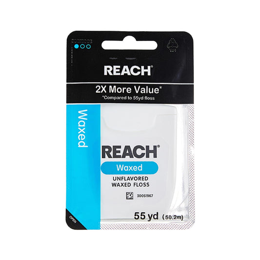 Reach Waxed Dental Floss, Unflavoured, 55 Yards (50 m)