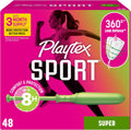 Playtex Sport Tampons Super, Fragrance Free - 48 Count