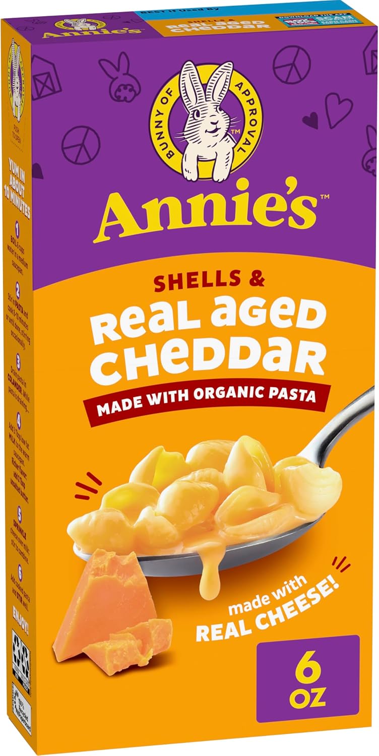 Annie's Macaroni & Cheese Shells & Aged Cheddar 6 oz (170 g) — product view
