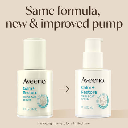 Aveeno Sensitive Skin Bundle: Triple Oat Face Serum and Daily Moisturizing Cream - view 2