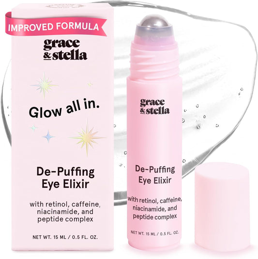 grace & stella Under Eye Brightener Roller Retinol & Caffeine 15ml