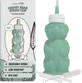 Legendairy Milk Honey Bear Silicone Straw Cup 8 oz Green