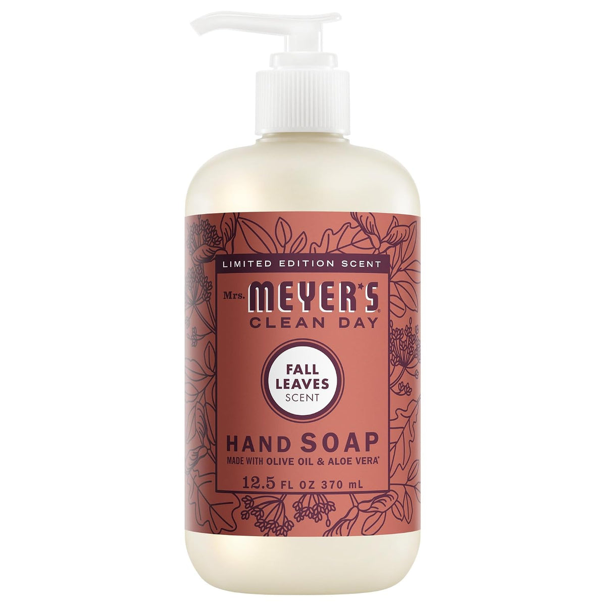 Mrs. Meyer's Clean Day Hand Soap, Fall Leaves Scent, 12.5 fl oz (375 ml)