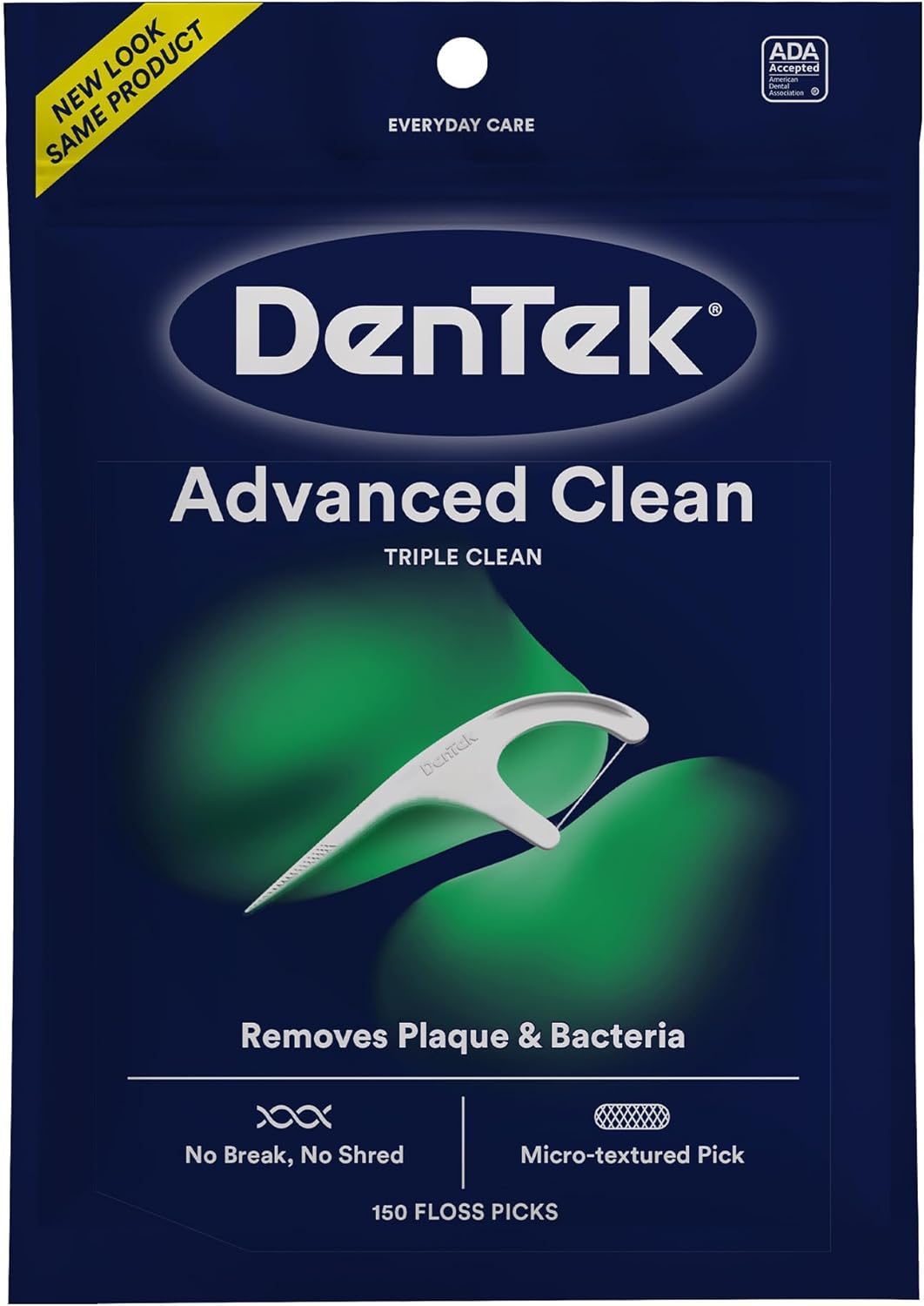 DenTek Triple Clean Advanced Clean Floss Picks, 150 Count