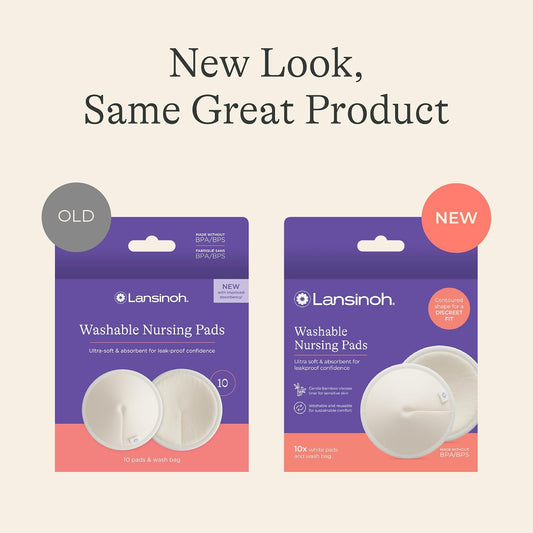 Lansinoh Washable Nursing Pads, 10 Count - view 2
