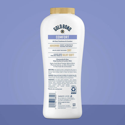 Gold Bond Comfort Talc-Free Body Powder, Aloe & Chamomile, 10 oz, Pack of 2 - view 3