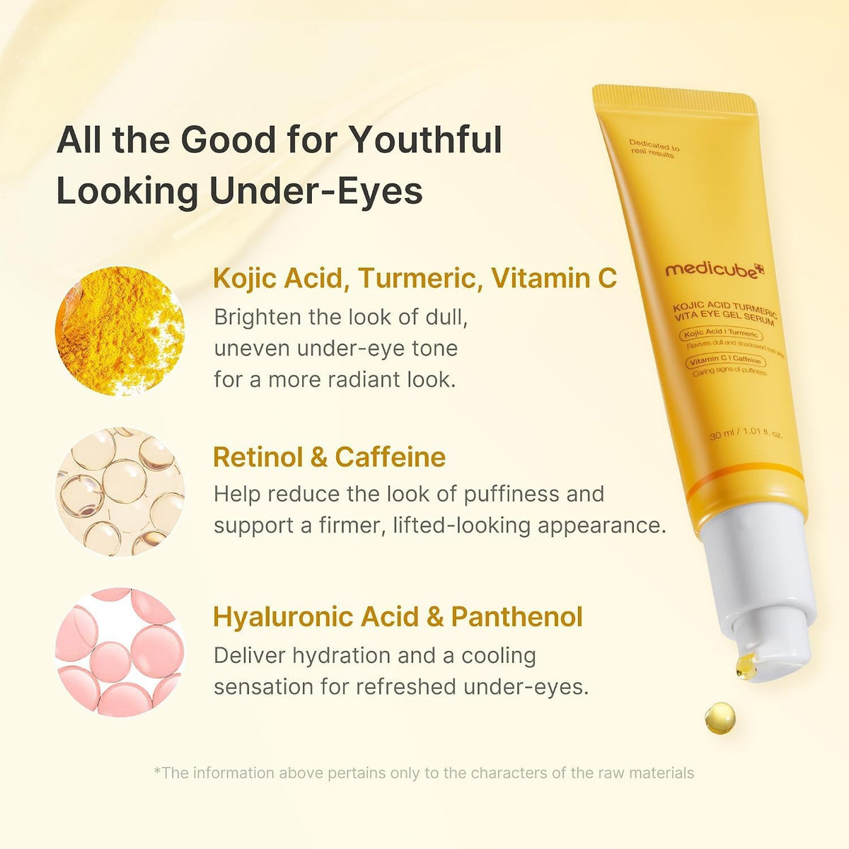 medicube Kojic Acid Turmeric Brightening Eye Cream 1.01 fl oz - view 3