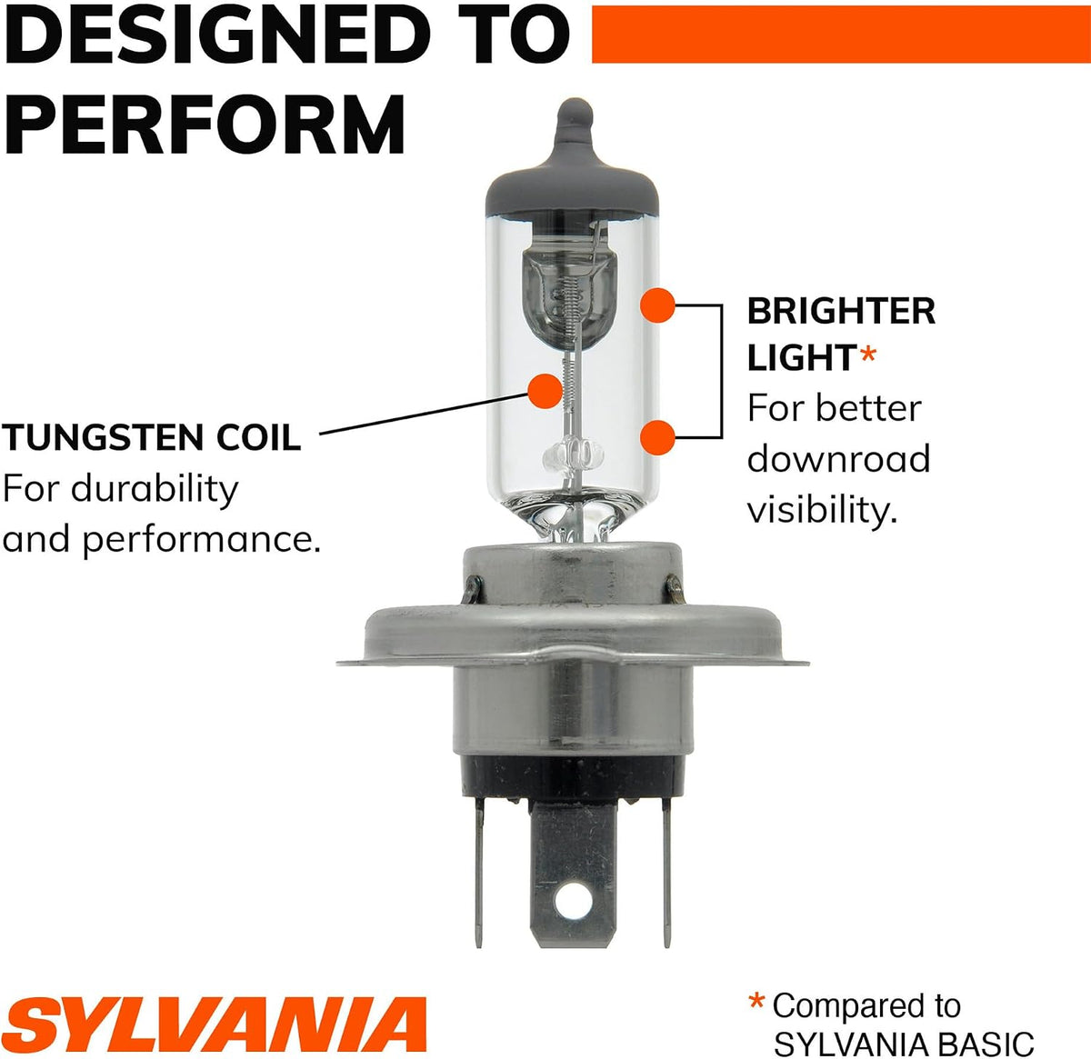 SYLVANIA 9003 XtraVision Halogen Headlight Bulb, Pack of 2 - view 5
