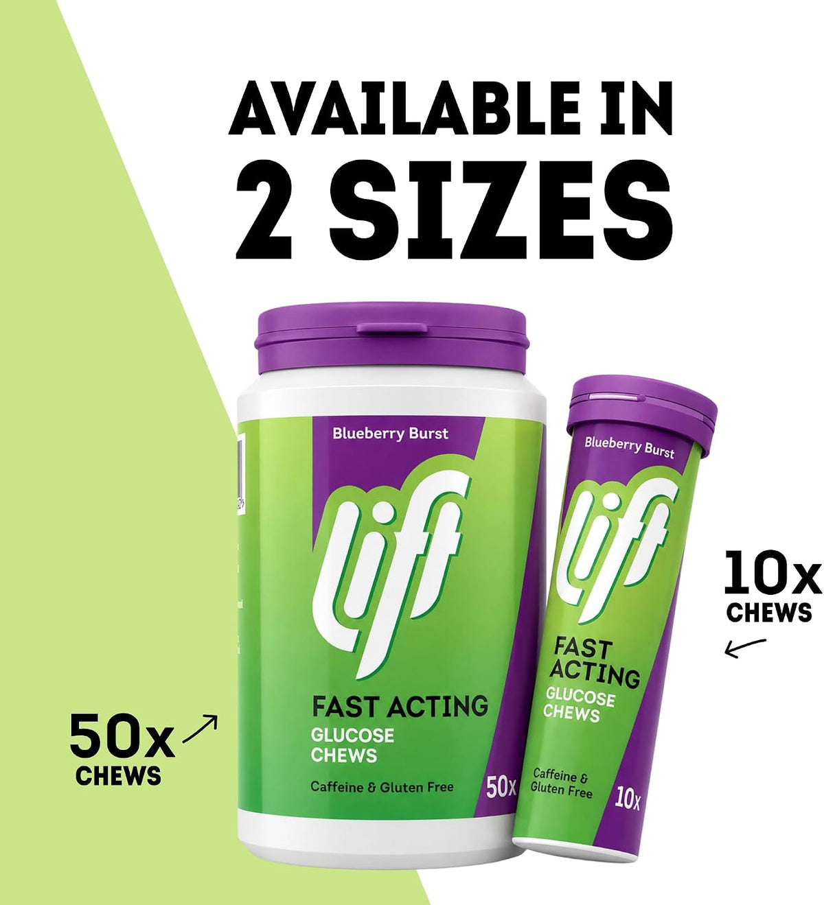 Lift Fast Acting Glucose Tablets, Blueberry, 10 Count, Pack of 12 - view 6