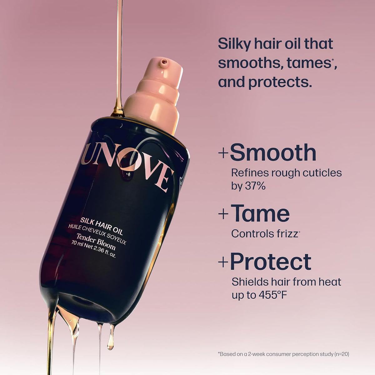 UNOVE Silk Oil Essence Hair Serum 70 ml (2.4 fl oz) — alternate product view