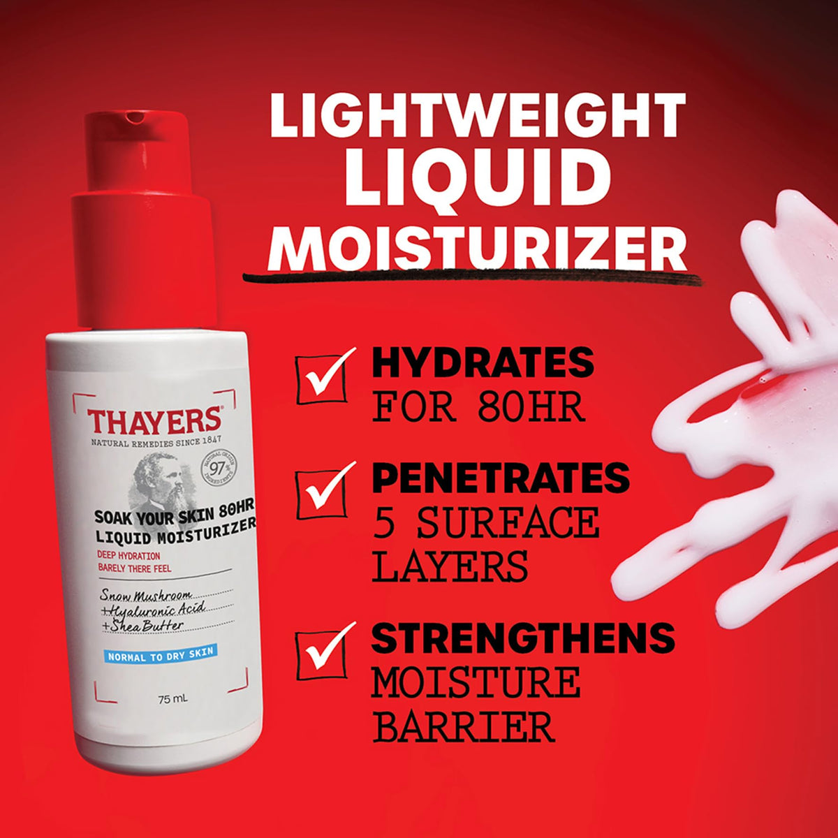Thayers Soak Your Skin 80HR Liquid Hyaluronic Moisturiser 75 ml (2.5 fl oz) - view 2