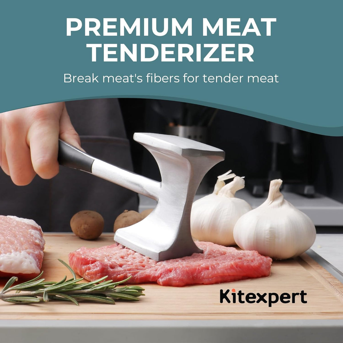 KITEXPERT Dual-Sided Meat Tenderizer Hammer - view 2