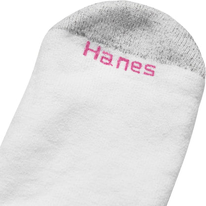 Hanes Women’s Value Ankle Soft Moisture-Wicking Socks, 10 Pack, White, 5-9 US - view 5