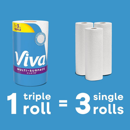 Viva Multi-Surface Cloth Paper Towels, 12 Triple Rolls - view 4