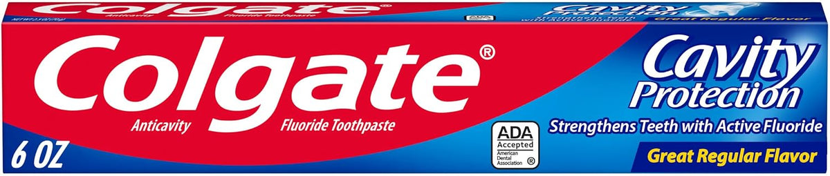 Colgate Cavity Protection Regular Toothpaste, 6 oz — product view