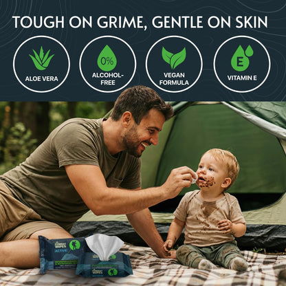 Combat Wipes ACTIVE Outdoor Wet Wipes, 25 Count - view 5