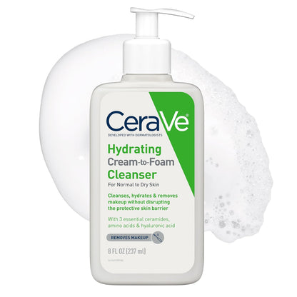CeraVe Hydrating Cream-to-Foam Cleanser 8 oz