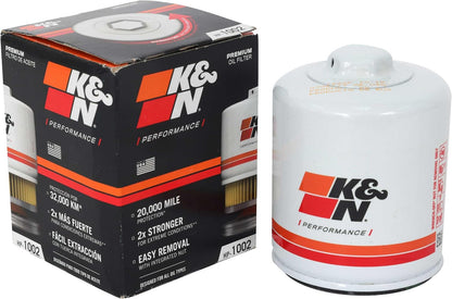K&N HP-1002 Oil Filter with Wrench-Off Nut, 20,000 Mile Engine Protection