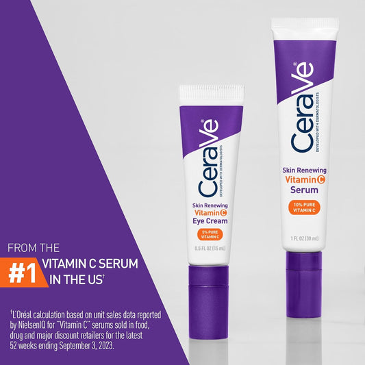CeraVe Vitamin C Eye Cream with Hyaluronic Acid 0.5 oz - view 2