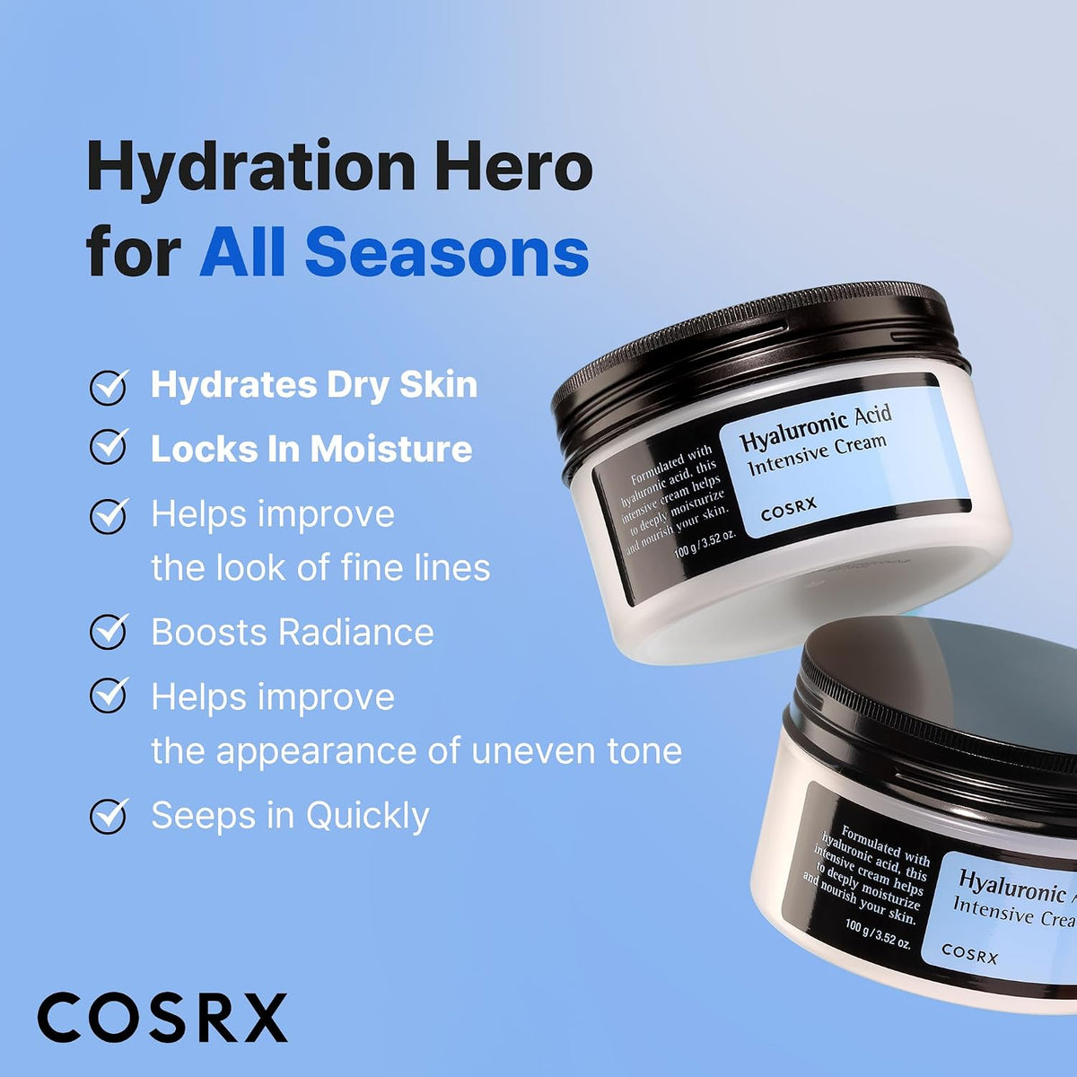 COSRX Hyaluronic Acid Intensive Cream, 3.52 oz - view 5