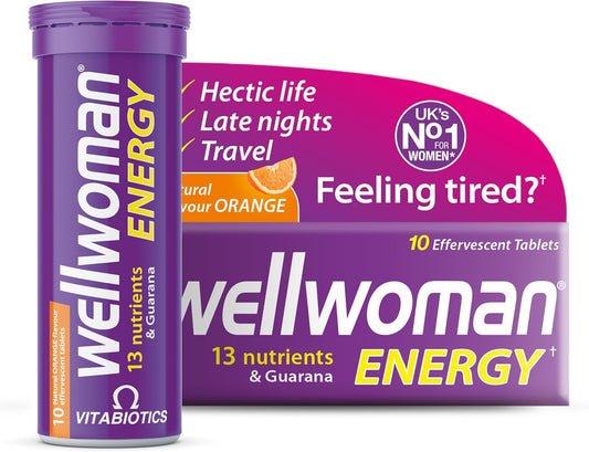 Wellwoman Energy Effervescent Tablets, Natural Orange, 10 Count - view 2