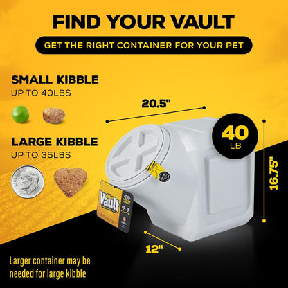 Gamma2 Vittles Vault Airtight Stackable Pet Food Container with Scoop, 40 lb - view 6