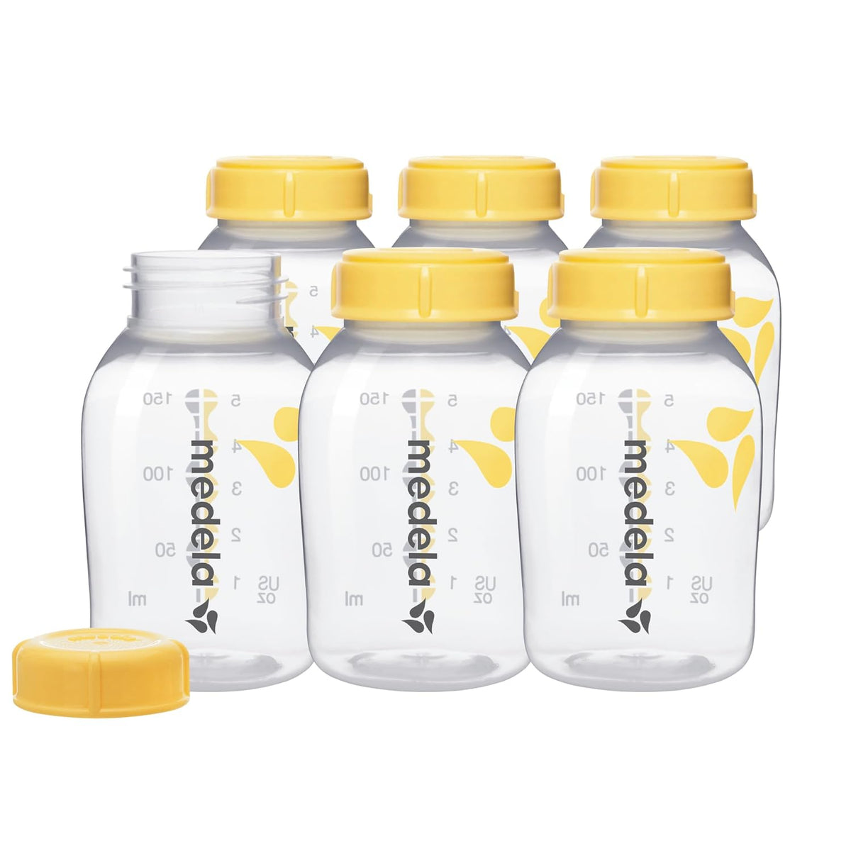 Medela Breast Milk Collection & Storage Bottles, 5 oz (150 ml), 6 Count