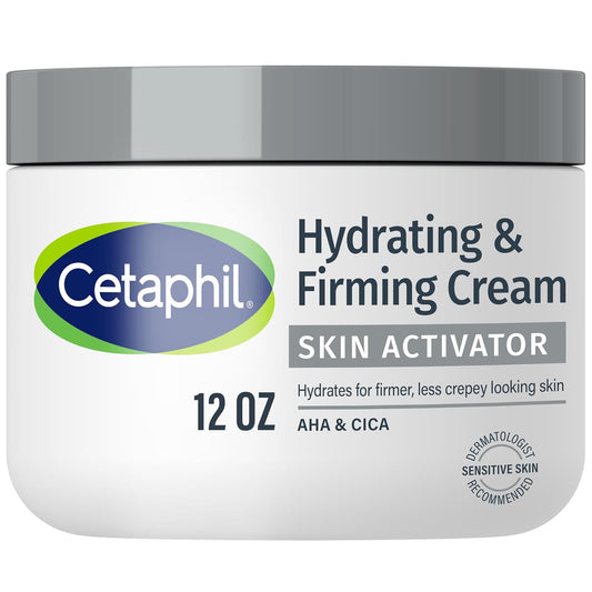 Cetaphil Skin Activator Firming Body Cream with AHA and CICA, 12 oz
