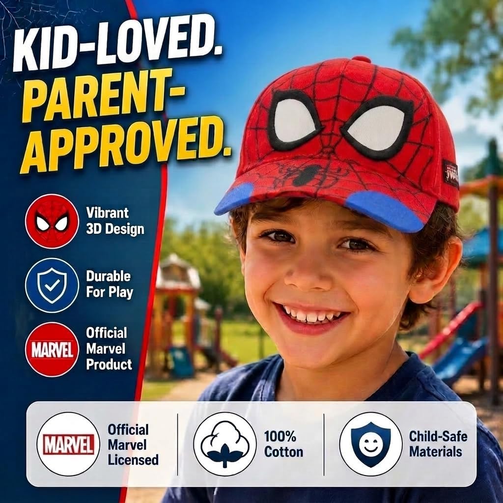 Marvel Accessory Supply Spider-Man 3D Boys Hat - view 3