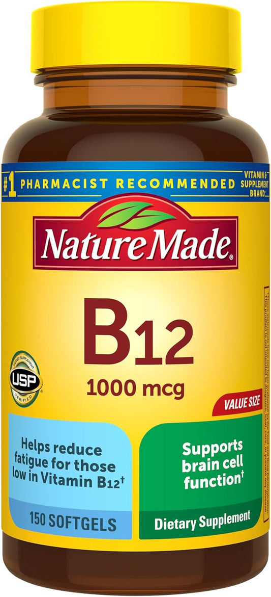 Nature Made Vitamin B12 1000 mcg, 150 Softgels