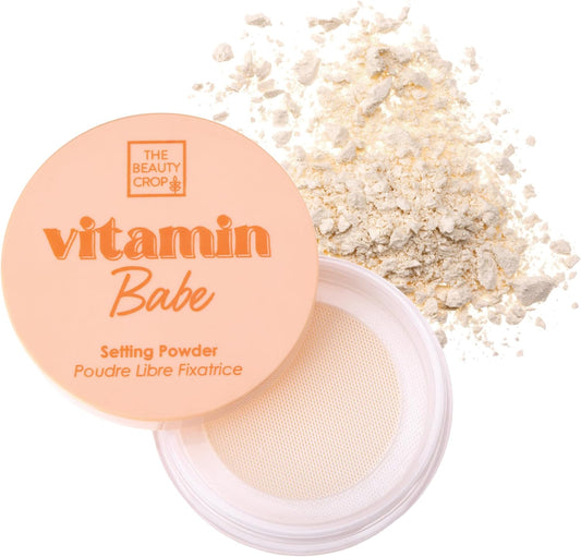 The Beauty Crop Vitamin Babe Talc-Free Setting Powder, Banana Lite 0.35 oz