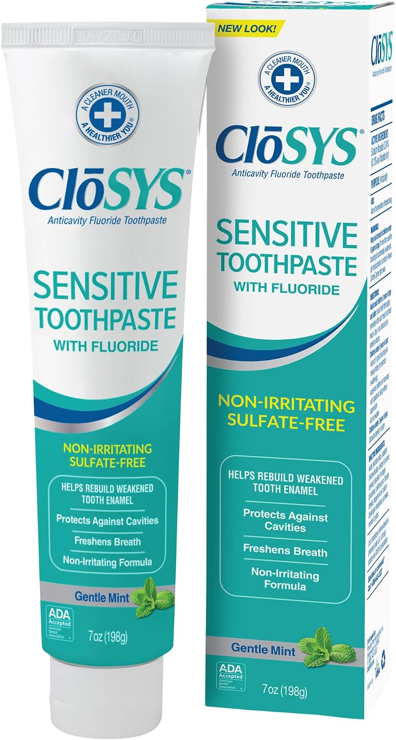 CloSYS Fluoride Toothpaste, Clean Mint, 7 oz