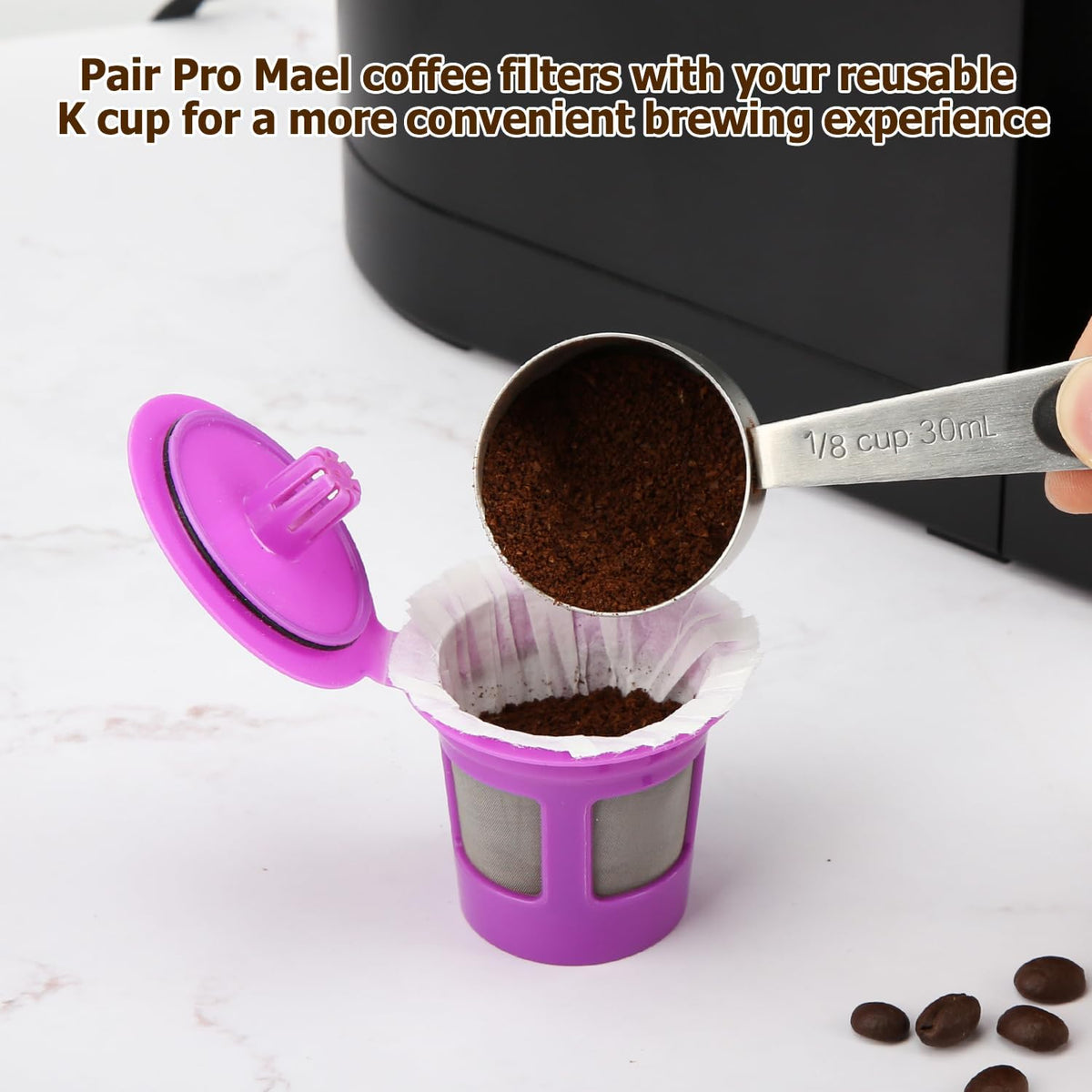 Pro Mael Disposable K Cup Paper Filters for Keurig 1.0 and 2.0, 360 Count - view 3