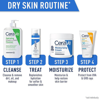 CeraVe Hydrating Cream-to-Foam Cleanser, Fragrance Free - view 5