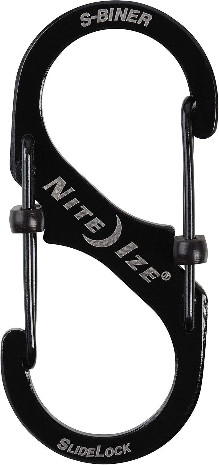 Nite Ize S-Biner SlideLock Dual Locking Carabiner, Size 3, Stainless Steel