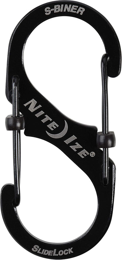 Nite Ize S-Biner SlideLock Dual Locking Carabiner, Size 3, Stainless Steel
