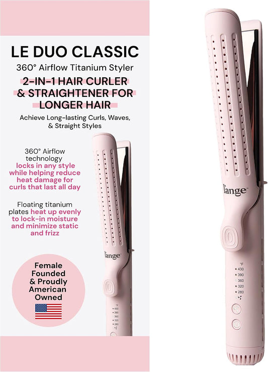 L'ANGE HAIR Le Duo Grande 360 Degree Airflow Styler, Blush