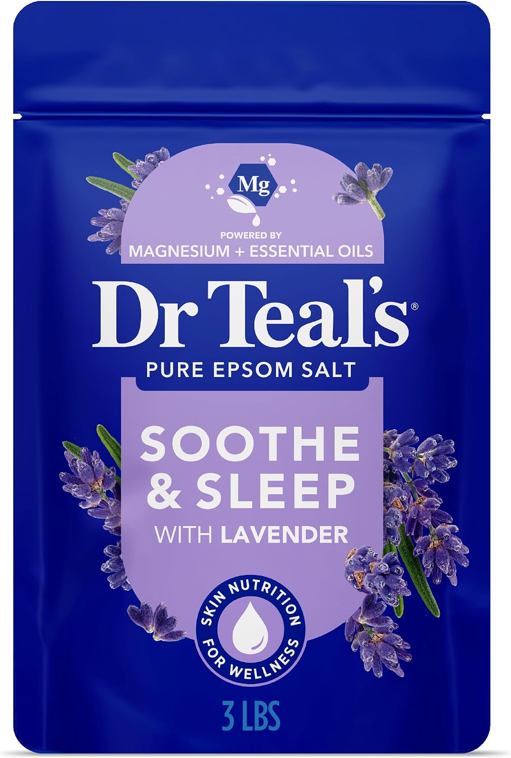 Dr Teal's Lavender Epsom Salt Bath Soak, 48 oz