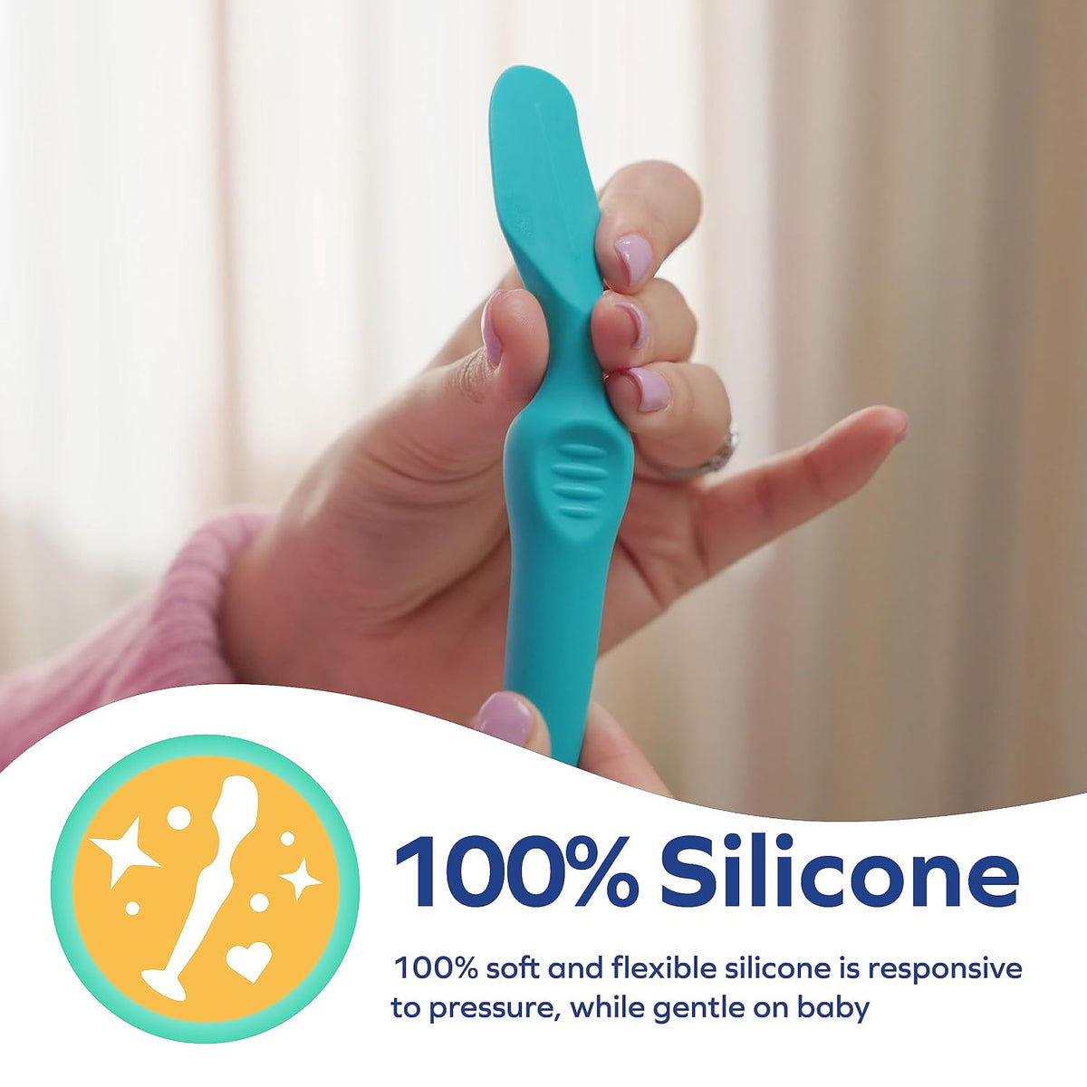 Dr. Talbot's Silicone Nappy Cream Brush and Applicator, 0M+ - view 2