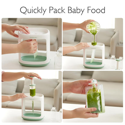 Momcozy Squeeze Station Baby Food Pouch Filler, 5 Reusable Pouches - view 3