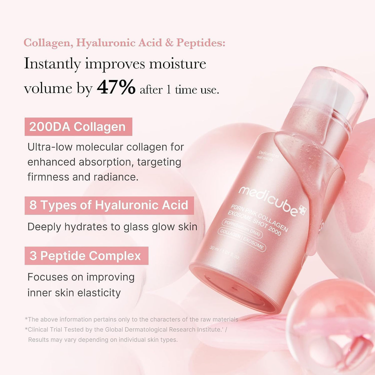 Medicube Exosome Shot PDRN Pink Collagen 2,000 PPM Serum - view 3