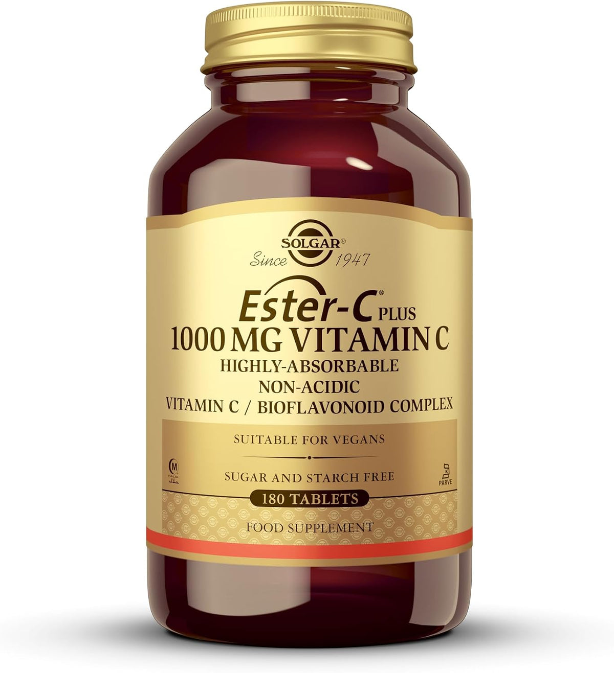 Solgar Ester-C Plus 1000 mg Vitamin C 180 Tablets — product view