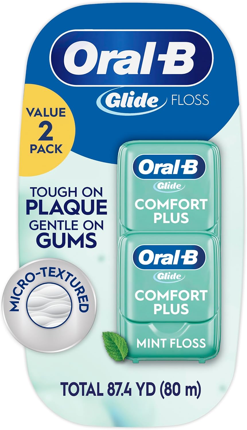 Oral-B Glide Pro-Health Comfort Plus Mint Floss, 40 m, 2 Count — product view